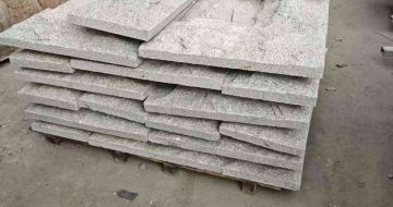 丽江芝麻白蘑菇石，自然面