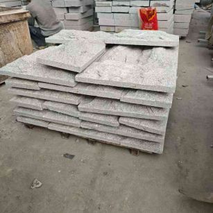 丽江芝麻白蘑菇石，自然面