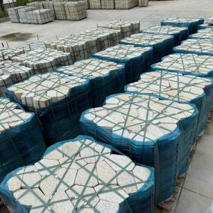 丽江黄金麻冰裂纹 碎拼