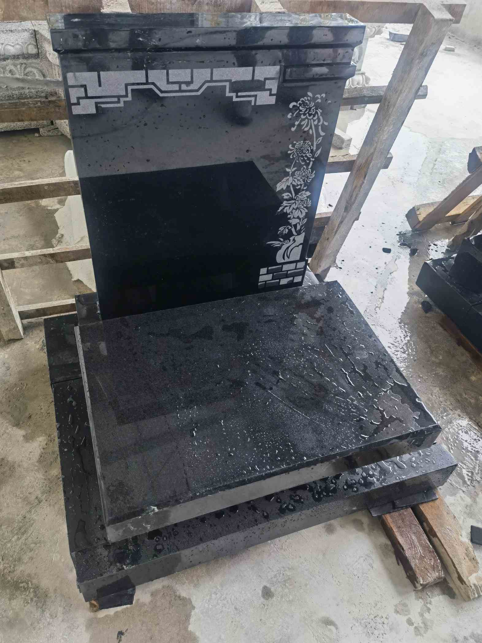 丽江花岗岩墓碑石 墓碑 套墓